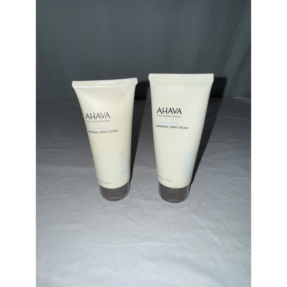 Lot of 2 Ahava Deadsea Water Mineral Body Lotion & Hand Cream Sealed Tubes